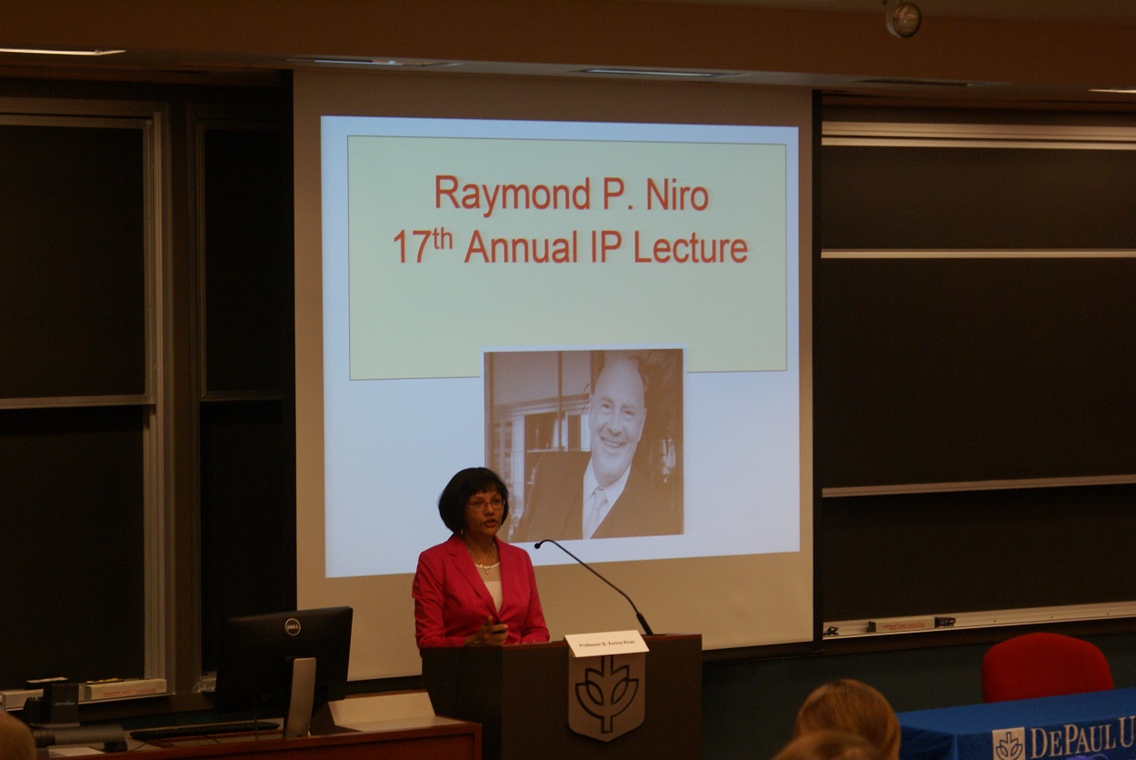 Professor Zorina Khan Speaks at CIPLIT's 17th Niro Distinguished IP Lecture and Luncheon